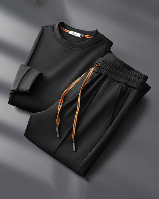 Hustleshop Beige Sweatshirt and Jogger Set – Comfortable and Stylish Loungewear